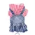 Imagem do Denim Dog Dress Coat com listrado e bolso, Pet Design, Jaqueta de cachorro, Vest