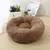 Round Soft Long Plush Pet Bed, Cesta do cão, Cat Mat, Sofá de dormir, Produtos