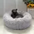 Round Soft Long Plush Pet Bed, Cesta do cão, Cat Mat, Sofá de dormir, Produtos - Planeta Pet Shop