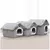 Imagem do Indoor Soft Pet Tent House, Dog Kennel, Cat Bed com almofada removível, Warm, S