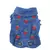 Pet Strawberry Blue Denim Coat, Jaqueta De Cachorro, Jeans, Vestido, Roupas de C