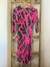 Vestido fucsia y verde JAZMIN CHEBAR (COD M1041) - BBM Sustentable