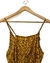 Blusa tipo leopardo amarilla y marrón con breteles finos (COD M394) - BBM Sustentable