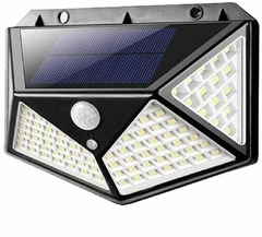 Luminaria Arandela Led Solar Com Sensor Branco