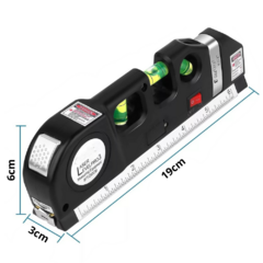 Nivel Laser 3 Burbujas con Cinta Métrica - LO VEO LO KIERO