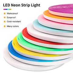 Tira 5mts Luces Led Neon Manguera Silicona Flexible Exterior