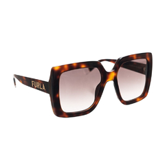 Óculos de Sol Furla SFU685 Feminino Quadrado em Acetato Demi - comprar online