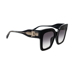 Óculos de Sol Just Cavalli SJC019V Feminino Quadrado em Acetato Preto - Ótica Inajá