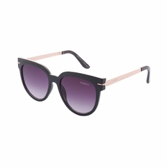 Óculos de Sol Coonecta XCJH72184 Feminino Redondo em Acetato Preto na internet