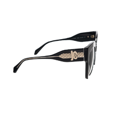 Óculos de Sol Just Cavalli SJC019V Feminino Quadrado em Acetato Preto na internet