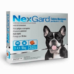 Nexgard Antipulgas e Carrapatos 28,3 mg para Cães de 4 a 10kg com 3 tabletes