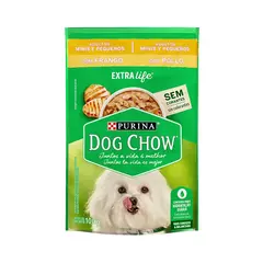 Sachê Dog Chow Adulto Mini e Pequeno Porte Sabor Frango 100g