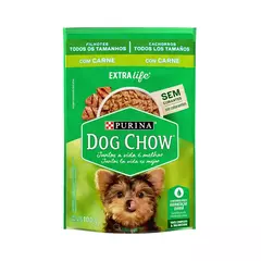 Sachê Dog Chow Filhote Todos Os Tamanhos Sabor Carne 100g