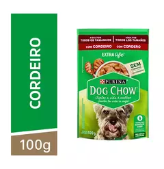 Sachê Dog Chow Adulto Todos Os Tamanhos Sabor Cordeiro 100g na internet