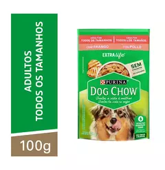 Sachê Dog Chow Adulto Todos Os Tamanhos Sabor Frango 100g na internet