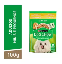 Sachê Dog Chow Adulto Mini e Pequeno Porte Sabor Frango 100g na internet