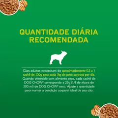 Imagem do Sachê Dog Chow Adulto Mini e Pequeno Porte Sabor Frango 100g