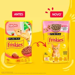 Sachê Friskies Filhote Sabor Carne ao Molho 85g - Sachelandia