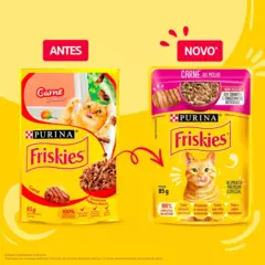 Sachê Friskies Sabor Carne ao Molho 85g - loja online