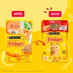 Sachê Friskies Sabor Frango ao Molho 85g - loja online