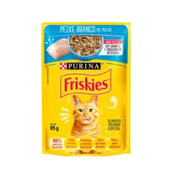 Sachê Friskies Sabor Peixe Branco ao Molho 85g