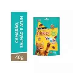 Petisco Friskies Party Mix Gatos Camarão, Salmão e Atum 40g - comprar online