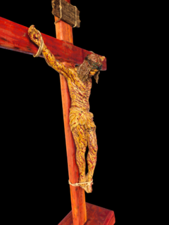 Crucifixo Realista Flagelo 3D 50 CM