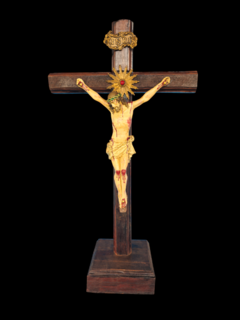 Crucifixo Barroco 50 CM Com Base - comprar online