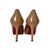 Scarpin Louboutin Bege Verniz - loja online