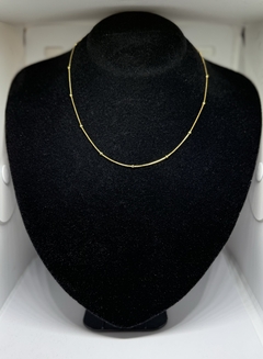 Chocker bolinhas - Dourado - comprar online