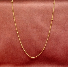 Chocker bolinhas - Dourado