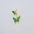 Green Glitter Butterfly Navel Piercing en internet