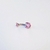 Pink Heart Shaped Navel Piercing