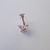 Pink Butterfly Navel Piercing