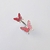 Pink Glitter Butterfly Navel Piercing