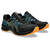 Tênis ASICS GEL Venture 9 - Masculino - Preto com Azul e Laranja - Times & Torcidas