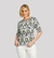 Blusa decote canoa em malha viscolycra estampa etnica - comprar online