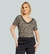 Blusa em malha viscolycra animal print - Allú