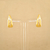 Brinco Semijoia Ear Hook Cravejado Medio Dourado - comprar online