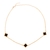 Choker Semijoia Lara Trevo Preto Dourado - comprar online