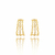 Brinco Semijoia Ear Hook Corrente Dourado