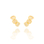 Brinco Semijoia Ear Cuff Flávia Retângular Dourado - comprar online