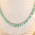 Chocker Semijoia Cristal Verde Ródio - comprar online