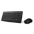 Teclado y mouse USB Genius Luxemate Q8000, diseño compacto y moderno en color negro.