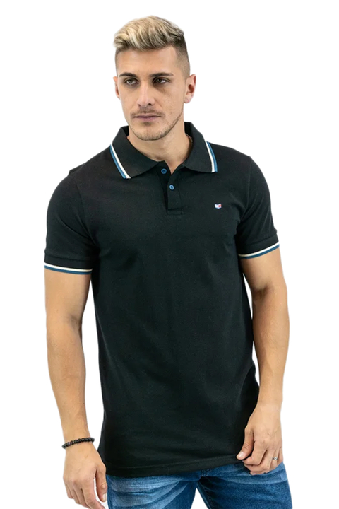 Chombas de hombre manga corta marca moha pique de algodon