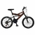 Bicicleta Colli GPS Aro 20 Quadro Dupla Suspensão 14" Freio V-Break Preto/Laranja