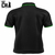 Camisa Polo Preta Com Gola Verde - comprar online