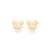 Brinco mickey baby banhado a ouro 18k