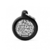 Medalha Id Hushtag Circulo Qr Code Preta