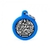 Medalha Id Hushtag Circulo Qr Code Azul